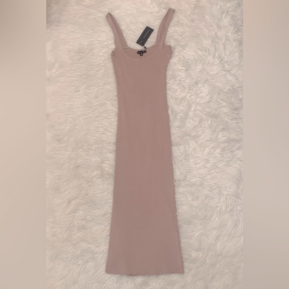 Dynamite small bodycon square neck dress. Nude colour, never worn.